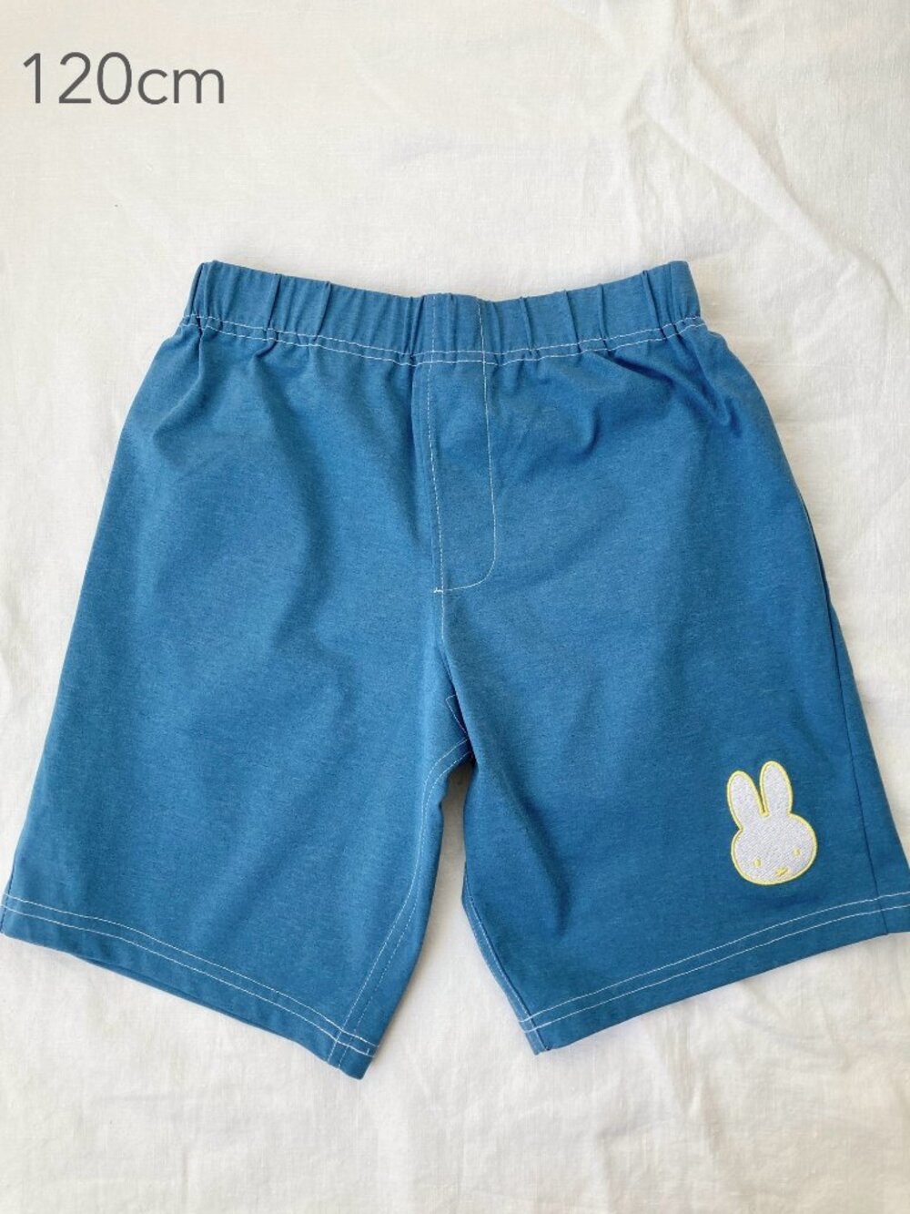 💙2/$25 Graniph x Miffy 120cm 5-7 Years Kid Blue Elastic Shorts Summer Beach